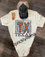 Orange Leopard Texas Typography